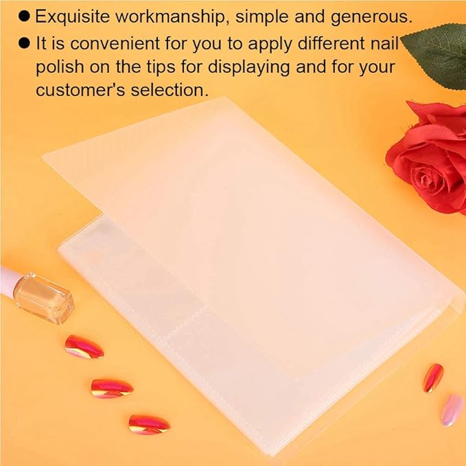 20Pages Stamp Bag Organizer Stamping Plate Holder Case Nail Sticker Decal Collecting Albums Storage Holder Nail Art Display Showing Book