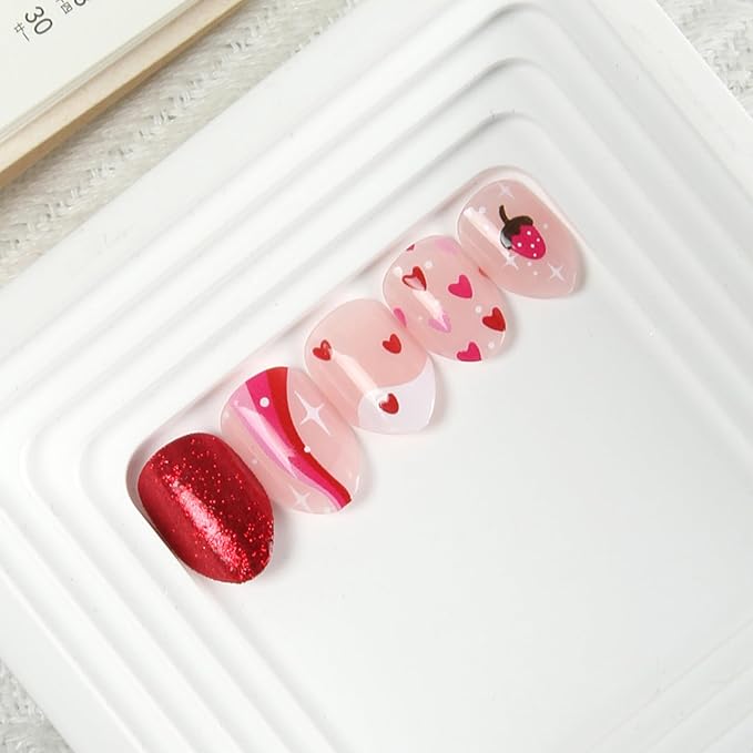 Press on Nails for Kids,tween Girls Trendy Stuff Fake Nails Kit,Pre-glue Glitter Stick on Nails for Kids 6-12 years old, Great for Girl Birthday Gifts,Parties&Makeovers Decoration