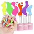 FZANEST Gel Nail Polish Set 6PCS Neon Yellow Green Hot Pink Blue Purple Gel Polish Kit