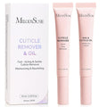 MelodySusie 10ML Cuticle Care Kit - Cuticle Oil and Cuticle Remover, Cuticle Nourishes and Softener, Promotes Nail Growth and Strength for Home and Salon Use 2PCS