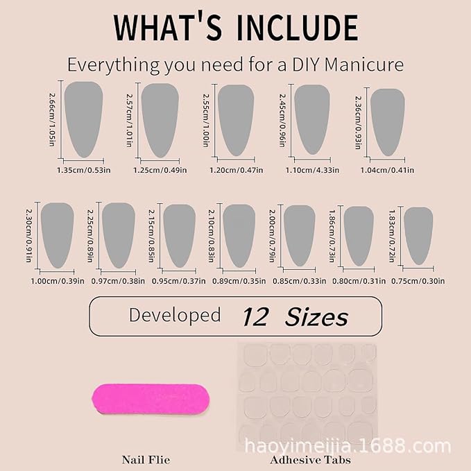Pink Bow Press on Nails Medium Almond Fake Nails Nude Pink Nail Tips with Pearl Design Cute False Nails Stick on Nails Glossy Acrylic Glue on Nails Full Cover Artificial Nails for Women 24Pcs