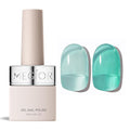MEGIOR Tropical Aqua Jelly Gel Nail Polish 0.5 Fl Oz Transparent Aqua Soak Off UV LED Lamp Light Cure Gel Polish Kit for Salon and Nail Art Starter Manicure DIY at Home