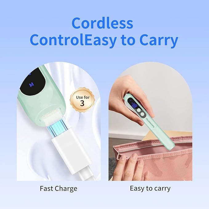 Electric Nail Drill Professional Electric Nail File Kit 11 in 1 Rechargeable Manicure Pedicure Tools Cordless Nail Drill with 3 Speeds Modes and LED Lighting for Acrylic Gel Dip Powder Nails(Green)