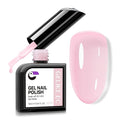 gelike ec Gel Nail Polish Pink Color Quick Dry for Mainicure Beginners Press On Nails 16ml Natural Nude - Easy Application for Home DIY Users Daily Wear with Smooth Brush
