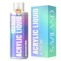 SAVILAND 4.06 oz Monomer Acrylic Nail Liquid – 120ml Acrylic Liquid for Acrylic Powder Non-Yellowing Formula for Acrylic Nails Application Nail Extension & Carving Nail Starter Home DIY
