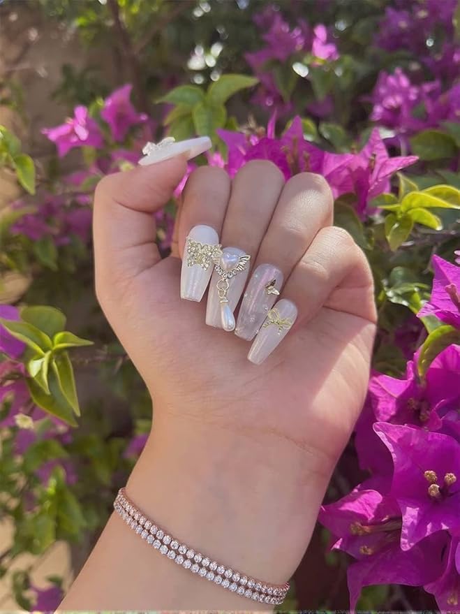 32 Pcs Butterfly Charms Gold Butterflies for Nails - Bow Crystals Diamonds Rhinestones 3D Alloy Luxury Gems - Cute Art Supplies for Acrylic Decoration Crafts DIY