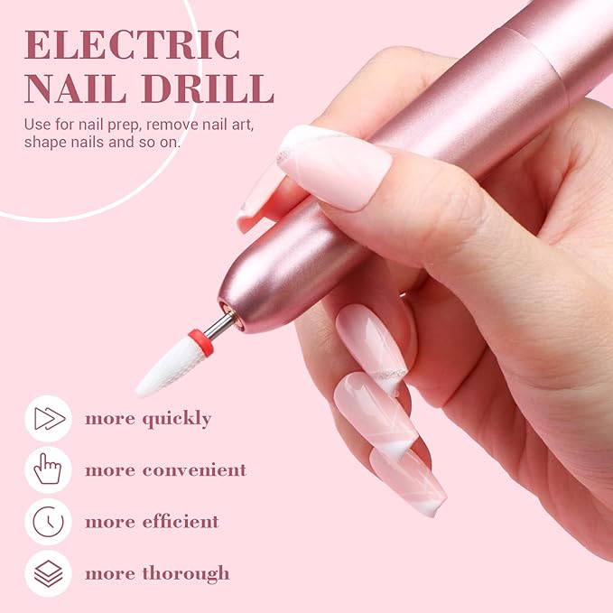 SAVILAND Acrylic Nail Kit with Drill: Professional Nails Kit Acrylic Set with Everything U V Light Gel Polish Nail Glue Tips Nail Art Supplies for DIY Home Salon