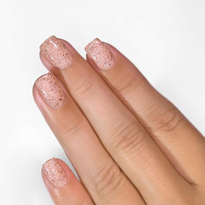 ILNP Empress - Sea Pink Metallic Nail Polish Topper, Rosy Flakes, Chip Resistant, Non-Toxic, Vegan, Cruelty Free