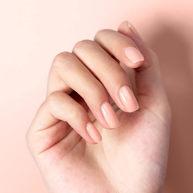 RARJSM Rubber Base Gel Nude Pink Rubber Base Coat Gel Nail Polish Sheer Pink for Nails French Manicure Transparente Extend Gel Soak Off UV LED Curing Requires Single Bottle 15ml Salon Home DIY Use