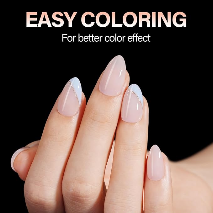 AILLSA Short Stiletto Nail Tips 504PCS Clear Full Cover Soft Nail Tips Gel Fake Nails Tips Preshaped Press on False Gelly Tips for Nail Extension DIY Home Salon Gift, 10 Sizes