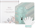 Catherine Muller Floral Hand Mask 8 Pairs, Moisturizing Gloves for Dry Hands with Elder Flower & CICA, Repairing and Nourishing Hand Care Treatment for Cracked, Rough, and Dry Skin