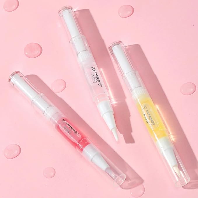 Cuticle & Nail Duo: 15-Second Softening Gel + Strengthening Oil Pen with Jojoba & Vitamin E for Healthy, Manicured Nails (Rose+Gel)