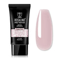 ROSALIND Light Purple Poly Extension Gel, 60ml/2 oz Gray Pink Poly Nail Gel Building Enhancement for Nail Thickening Decoration Fall Colors Set, Easy to DIY Use at Home Need UV Lamp