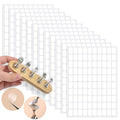 1200Pcs Double Sided Nail Tape (Pre-Cut 0.51×0.31 in.) Clear Adhesive Tapes for Press on Nails, False Nail Display Strips for Nail Stand Practice Putty Nail Holder Nail Book Nail Supplies