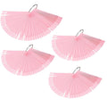 200 Pcs Nail Swatches Sticks with Ring, Clear Nail Art Color Display False Nail Tips Polish Practice Sticks, Pink
