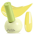 MelodySusie Highly Pigmented Gel Nail Polish, 0.56 Fl Oz Soak Off UV LED Yellow Gel Polish, Plant-Based Formula, 16.5ml Tilt-and-Stand Bottle, TPO & HEMA Free, Gift for Nail Art at Home & Salon