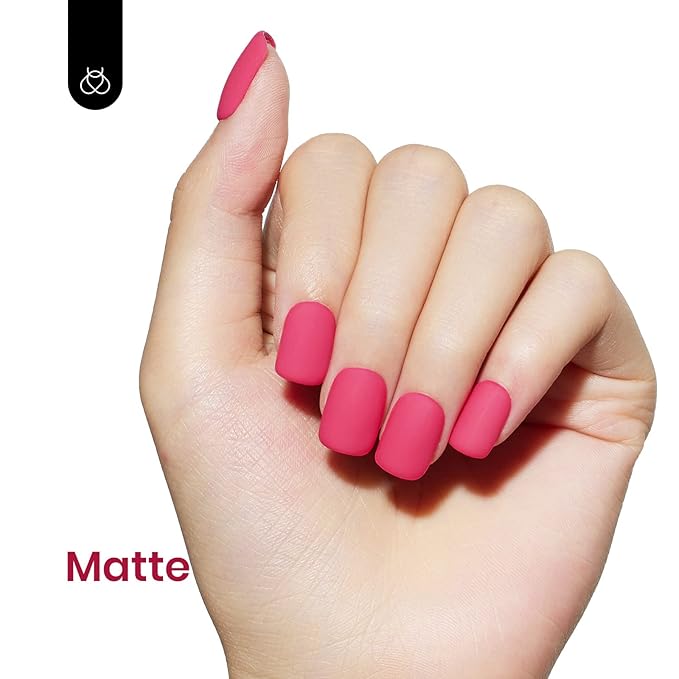 Beetles Pink Gel Nail Polish - Wild Tulips Hot Pink Gel Polish, 15ML/0.51Fl Oz Neon Color, Soak Off UV LED Lamp Nail Art, Long-Lasting Manicure Salon DIY Home Spring Nails - Gifts for Her