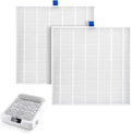 2PCS Nail Dust Collector Filter, Reusable Nail dust Collector Sheet Rechargeable Nail Dust Collector with LED Display, Double Replacement Filter for Nail Dust Vacuum Machine