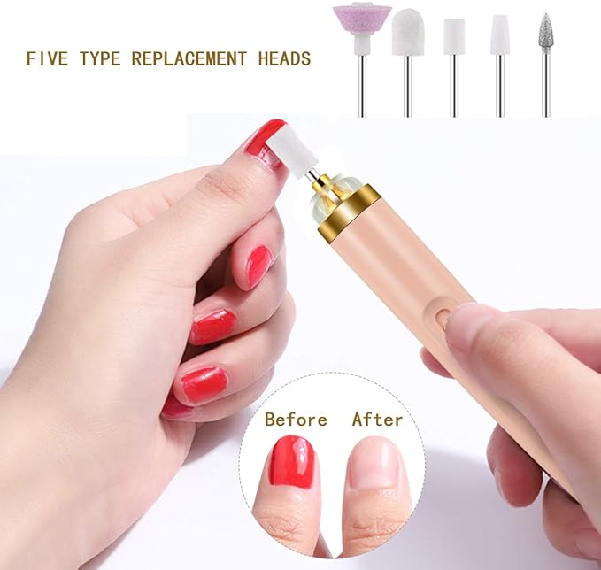 10 Pieces Nail File Replacement Head Refills for Perfect Finishing and Well Touch Salon Nails Electronic Nail File and Full Manicure