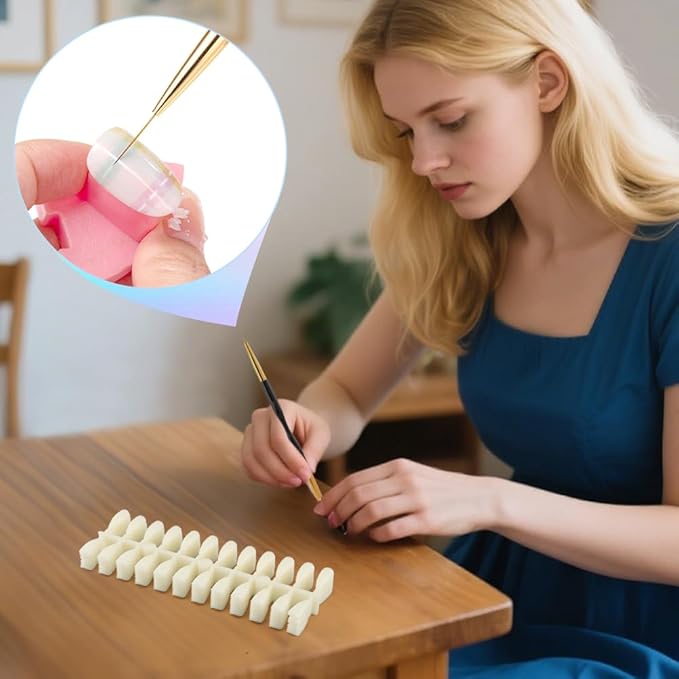 160 Nail Color Book, Professional Nail Color Display Book with 240 N-ail Tips & 1-200 Number Stickers Labels 3 Dual-Ended Nai-l Art Pen, Nai-l Salon Display Booklet(COLOR:White)