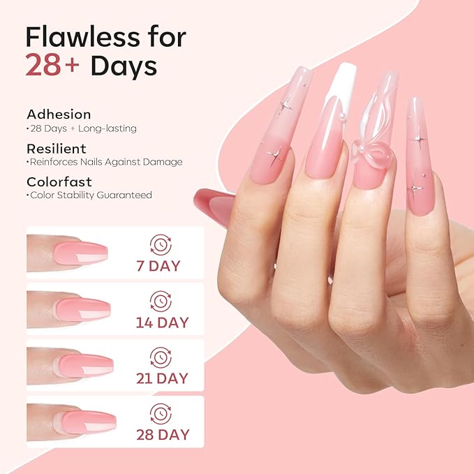 Modelones Acrylic Powder, 4.23oz Upgraded Cover Pink Nail Acrylic Powder for Nail Art 3D Carving French Nails Extensions, Non-Yellowing, Valentines Day Gifts for Women