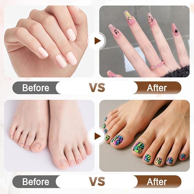 DIY Nail Art Design Tools, 12 Colors Nail Art Pens Set, Professional Nail Art Marker Pens for 3D Painting and Dotting