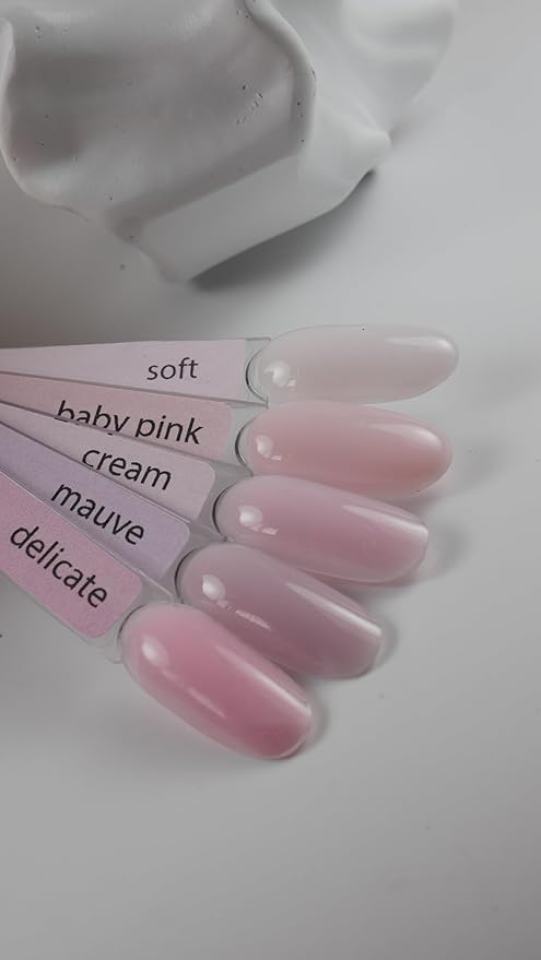 IN.HYPE UV/LED Hard Builder Gel for Nail Extension/Strengthening (Baby Pink#3). Sculpting Color UV gel for nail