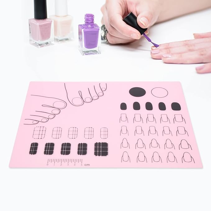 Nail Art Stamping Mat Workspace Stamping Plate Nail Polish Coloring Practice Pad Manicure Tools Nail Sticker Guide Transfer Table