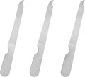 BlingKingdom 3 PCS Stainless Steel Nail File Metal Double Sided Nail File with Curved Sharp Pointed for Salon and Home Manicure Files (Silver)