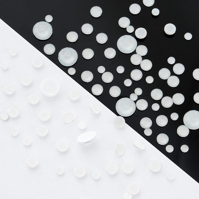 Neon White Flatback Rhinestones, Glass Rhinestones for Nail Art and Craft, Glue Fix, Loose Crystal Gemstones(Neon White, SS8, 1440pcs, 2.3-2.5mm)