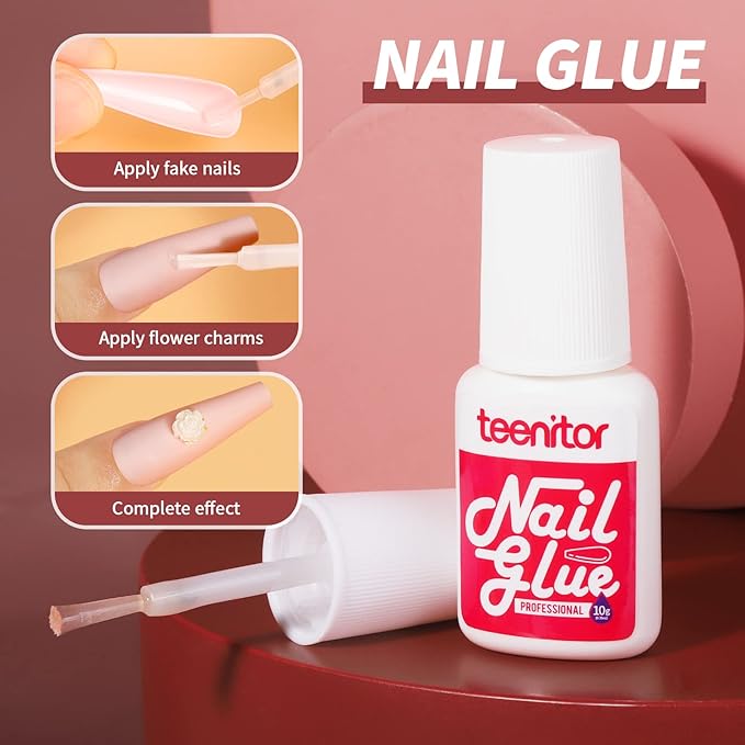 Teenitor Long Press On Nails Coffin Fake Nails Long Ballerina False Nails, 576pcs Long Coffin Press On Nails Full Cover Color Coffin Nail Tips, 24 Colors Glue On Nails Long Coffin Matte Press On Nails