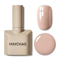 MAYCHAO 15ML Nude Gel Nail Polish 1Pc Nude Skin Gel Polish Soak Off UV LED Nail Polish Nail Art Starter Manicure Salon DIY at Home, 0.5 OZ