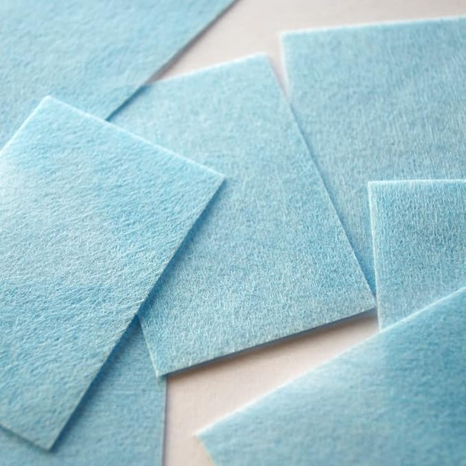 Gel Nail Polish Remover Cotton Pads, Lint Free Nail Wipes, 2.3 x 1.57 Inch, 540 Count (540, Blue)