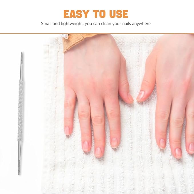 Nail Sets Nail Cleaner Tool Cuticle Pusher Stainless Steel Pusher Spoon Cuticle Peeler Scraper Cleaner Kit for Salon 3PCS Dip Kits Tool