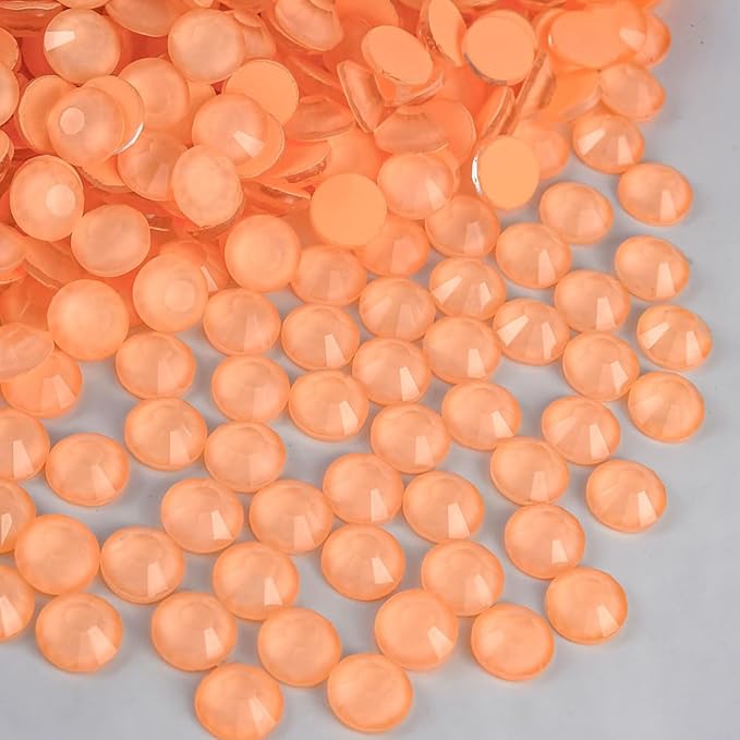 Blinginbox Flatback Rhinestones Round Gems, 1440pcs Luminous Series Glass Stones Neon Gems Non Hotfix Crystal Rhinestones for Nail Charms Crafts Clothes Tumblers,Mac. Living Coral Luminous,SS16.