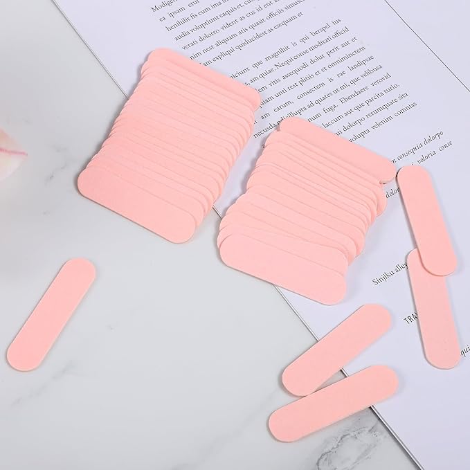 40 Pack Mini Nail File Disposable Manicure Kit Individually Package with Wooden Cuticle Pusher Sticks Press on Nail Art Tool Prep Kit Pedicure Cleaner Tools for Home
