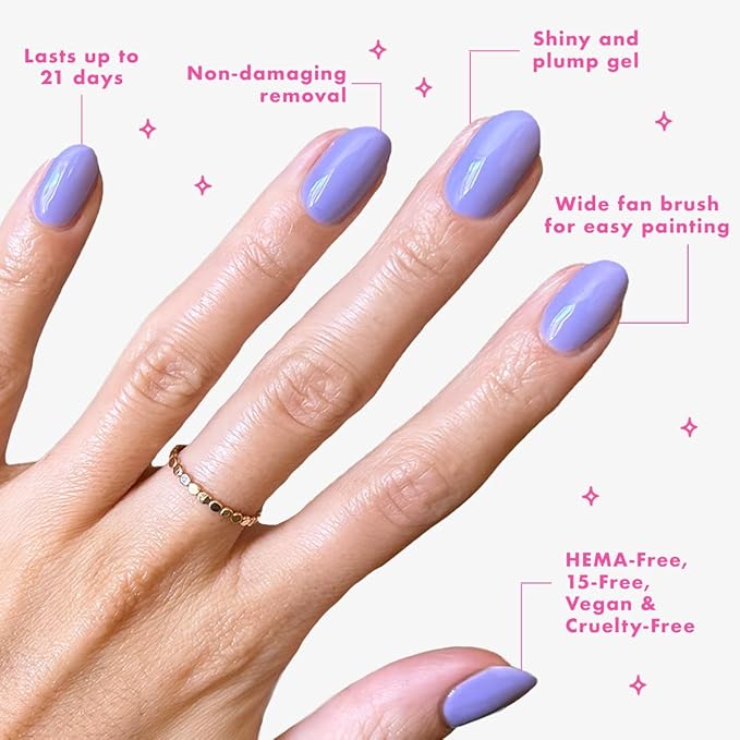 Olive & June Gel Polish Top Coat | UV LED Nail Lamp Needed | Long Lasting Formula | Up to 21 Days of Wear | Damage-Free Removal | Salon-Quality Manicure, Pedicure at Home | Vegan,HEMA-Free,Cruelty-Fre