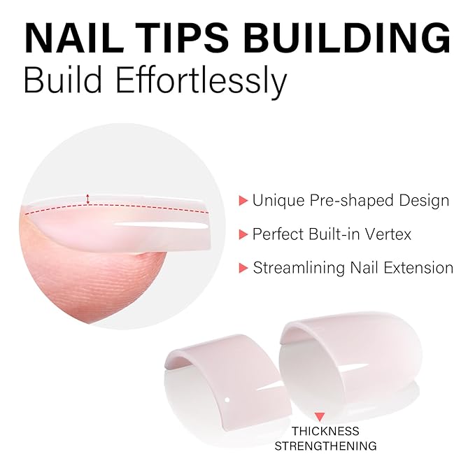 AILLSA RealFit Nude Tone Mixed Color Press On Nails Short Square, 4 in 1 False Nail Tips Set Long Lasting Fake Nail Extensions For Nail Art DIY 150 PCS
