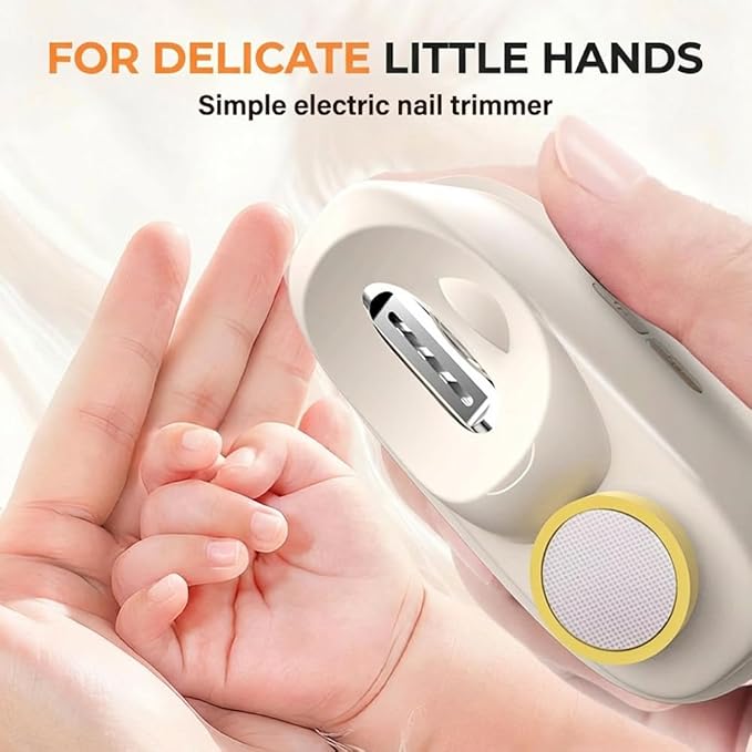 3 in 1 Electric Polishing Automatic Nail Clippers, Electric Nail Trimmer Electric Nail Clipper with Adjustable Speeds,Portable Nail Polisher for Travel (White)