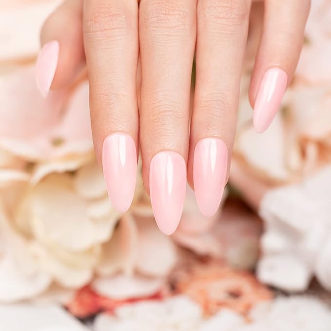Rarjsm Pink Rubber Base Gel Polish, Soft Pink Nail Repair, 15ml Nude Gel Polish, French Manicure