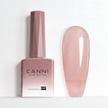 CANNI Milky Light Pink Gel Nail Polish, 1Pcs Jelly Nude Pink Gel Polish Sheer Clear Light Pink Gel Polish Translucent Color Nail Polish Gel Soak Off U V Gel Nail French Nail Manicure Salon DIY