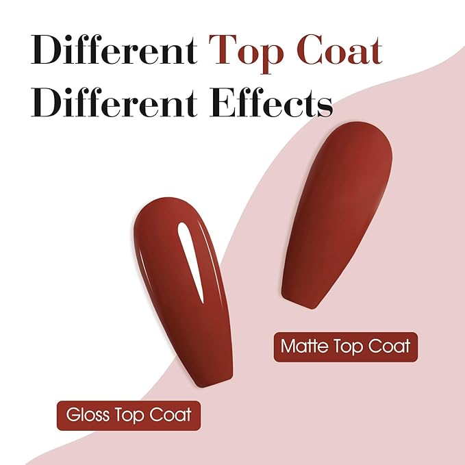 CANNI Red Gel Nail Polish, 1Pcs Red Gel Polish Color Nail Polish High Gloss Soak Off U V Nail Manicure Salon DIY