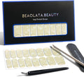 Nail Polish Strips, 32PCS Salon Quality Wraps, Long Lasting Gel Nail Stickers for Women Easy Apply& Remove (Alpine Frost White)