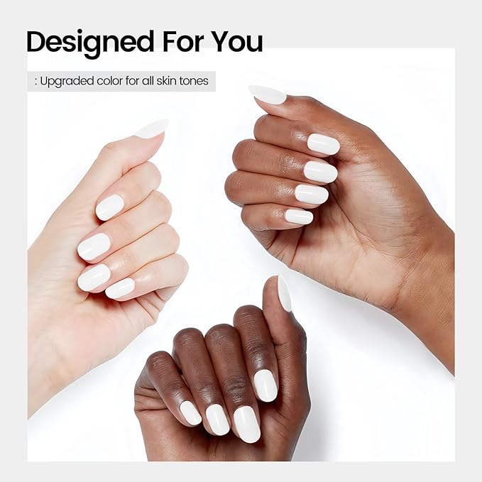 JODSONE White Gel Nail Polish 18ml Gel Polish White Soak Off U V Lamp Gel Polish Art Manicure Salon DIY at Home