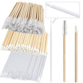 300 Pack Disposable Spoolies Brushes Sets Mascara Wand Lip Brushes Cotton Swab for Eyebrow Eyelash Extension Tattoo Lipstick Applicator