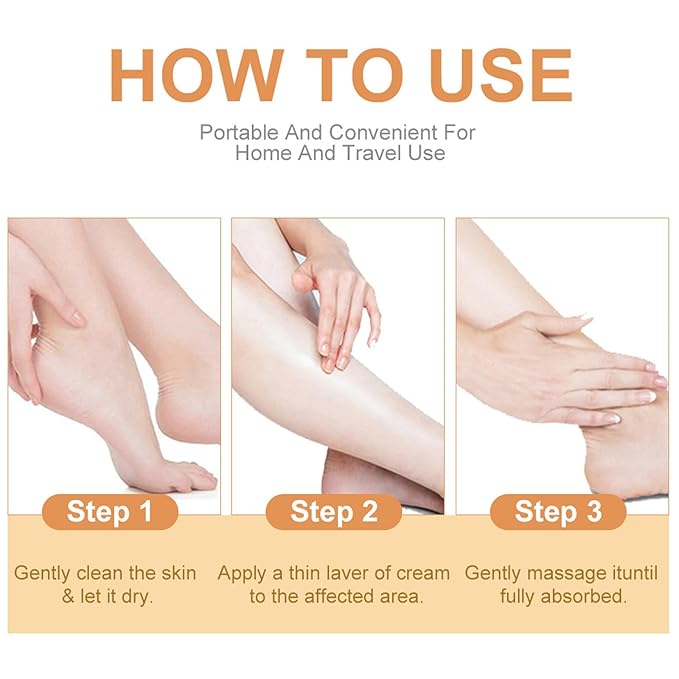 Honey Foot Cream for Extremely Dry, Cracked Skin,Deeply Moisturizing Foot & Hand Balm,Fast-Acting Repair for Rough Heels, Knees, Elbows & Hands for Women & Men - 1.41 oz