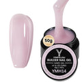 50g Builder Gel for Nails, Long-Lasting Soak-Off Nail Extension Gel for Beginners & DIY Home Salon Manicure(YMH14-Light Nude)
