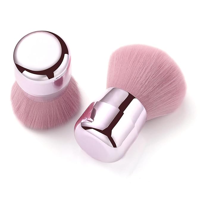 Pink Professional Nail Dust Brush, Soft Bristles for Acrylic Nails, Dip Powder, Makeup