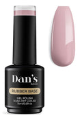 Dan's Nails ROSE Rubber Base Gel Coat Nude Color | Easy Soak off - UV/LED Lamp | for Professional Salon Manicure and Home