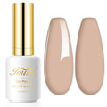 Imtiti Nude Gel Nail Polish, 1 Pcs 0.5 Fl Oz Nude Brown Gel Polish Soak Off LED U V Nail Gel Polish Neutral Skin Tones Gel Nail Polish DIY Nail Art Starter Manicure Salon Gel Nail Kit for Women Girls